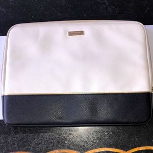 Kate Spade Black/White/Gold Laptop case